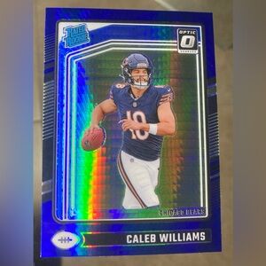 2024 Panini Donruss Optic - Rated Rookie Caleb Williams #201 Blue Hyper Prizm
